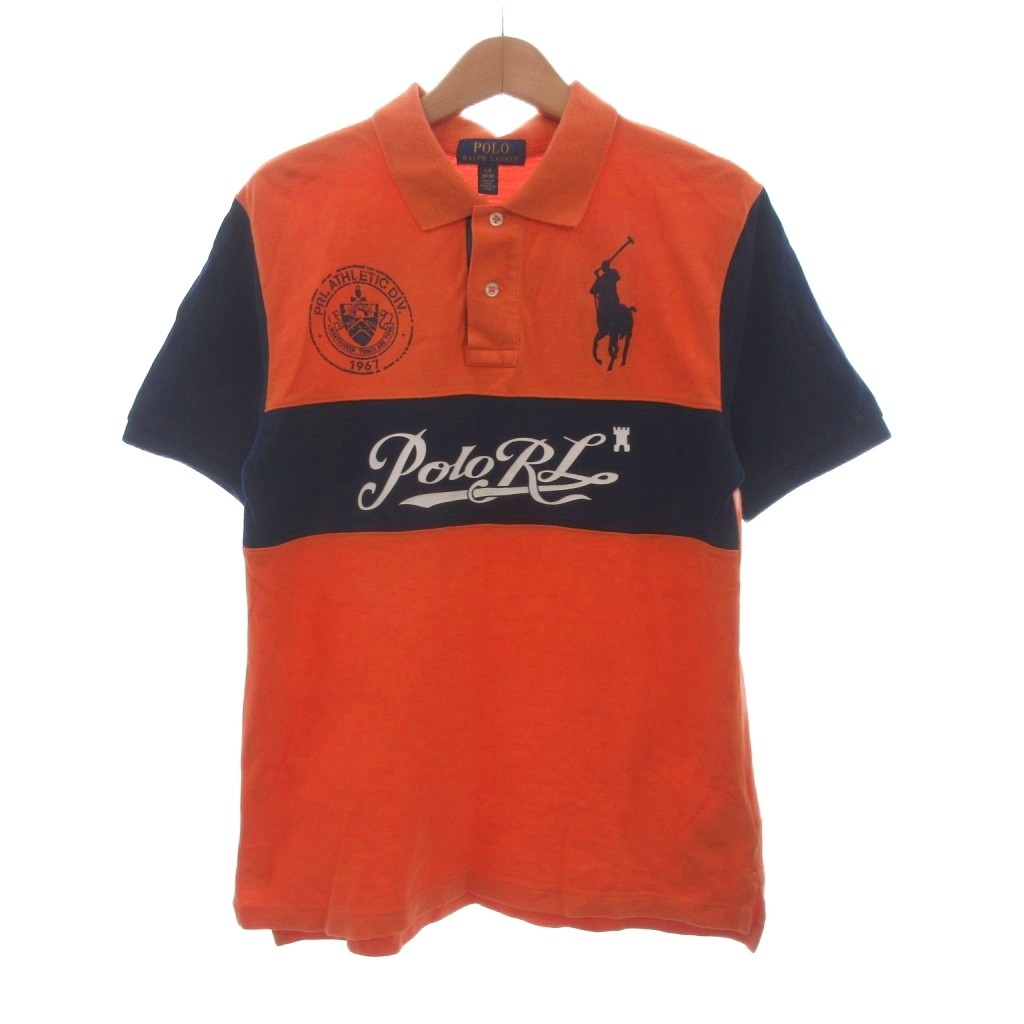 【中古】ポロ ラルフローレン POLO RALPH LAUREN ポロシャツ カットソー 半袖 鹿の子 刺繍 ビッグポニー バイカラー 紺 ネイビー オレンジ L 14-16 キッズ 【ベクトル 古着】 260723ブランドポロ ラルフローレン POLO RALPH LAUREN表記サイズL 14-16実寸サイズ肩幅：41cm　身幅：46cm　着丈：64cm　袖丈：21cm　　素材綿色オレンジ 紺仕様-状態・若干の毛羽立ち その他に目立ったダメージはなく、問題なくご使用いただける商品です。 ※あくまでも中古品ですので掲載写真や記載内容をご確認いただき、ご理解の上ご購入ください。備考ラルフローレン(株)商品のお問い合わせの回答を休止しております。＊各商品ページの商品詳細等をご確認の上ご購入ください。【中古】ポロ ラルフローレン POLO RALPH LAUREN ポロシャツ カットソー 半袖 鹿の子 刺繍 ビッグポニー バイカラー 紺 ネイビー オレンジ L 14-16 キッズ 【ベクトル 古着】 260723状態ランク　”AB”詳細については、下記および「状態ランクについて」ページをご覧ください。未使用・新品の商品ほぼ新品同様の商品使用感が少なく、かなり状態の良い商品使用感はあるが、傷や汚れの少ない商品使用感の他、傷や汚れが見られる商品かなり大きな傷みがある難あり商品※S〜CランクはUSED品となりますので、使用感をご理解の上でご入札下さい。状態ランクについてinformationブランドポロ ラルフローレン POLO RALPH LAUREN表記サイズL 14-16実寸サイズ肩幅：41cm　身幅：46cm　着丈：64cm　袖丈：21cm　　素材綿色オレンジ 紺仕様-状態・若干の毛羽立ち その他に目立ったダメージはなく、問題なくご使用いただける商品です。 ※あくまでも中古品ですので掲載写真や記載内容をご確認いただき、ご理解の上ご購入ください。備考ラルフローレン(株)商品のお問い合わせの回答を休止しております。＊各商品ページの商品詳細等をご確認の上ご購入ください。本商品は一点物です他サイトや店舗にて販売している商品です。多少のお時間差にて欠品になることもございます。予めご了承頂ますようお願い致します。ベクトル・サイズガイドはこちらこの商品と同じブランドの商品を見る