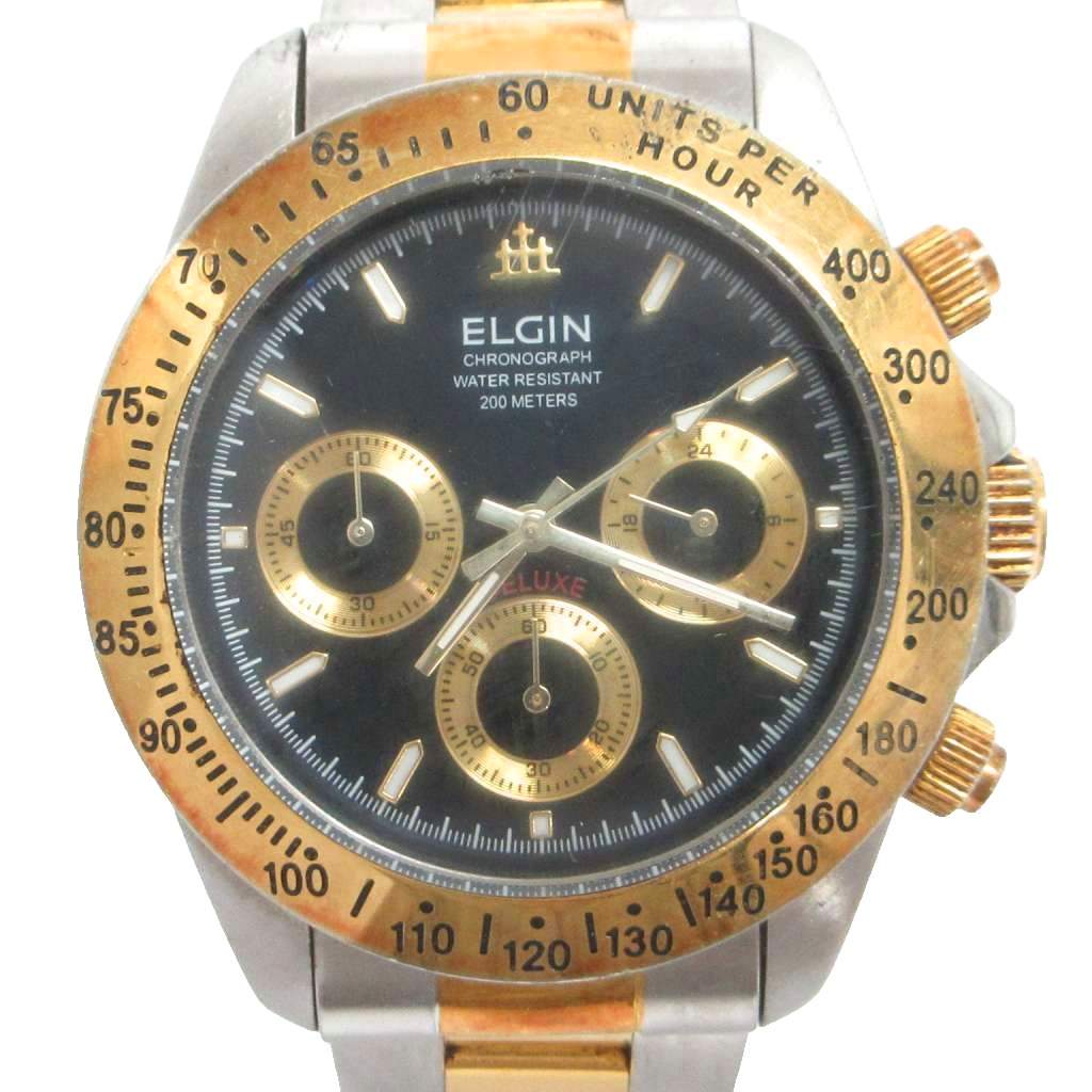 値下げ 稼働★ELGIN USA WATER200m QZ腕時計 電池新品 楽天市場】elgin 電池交換の通販