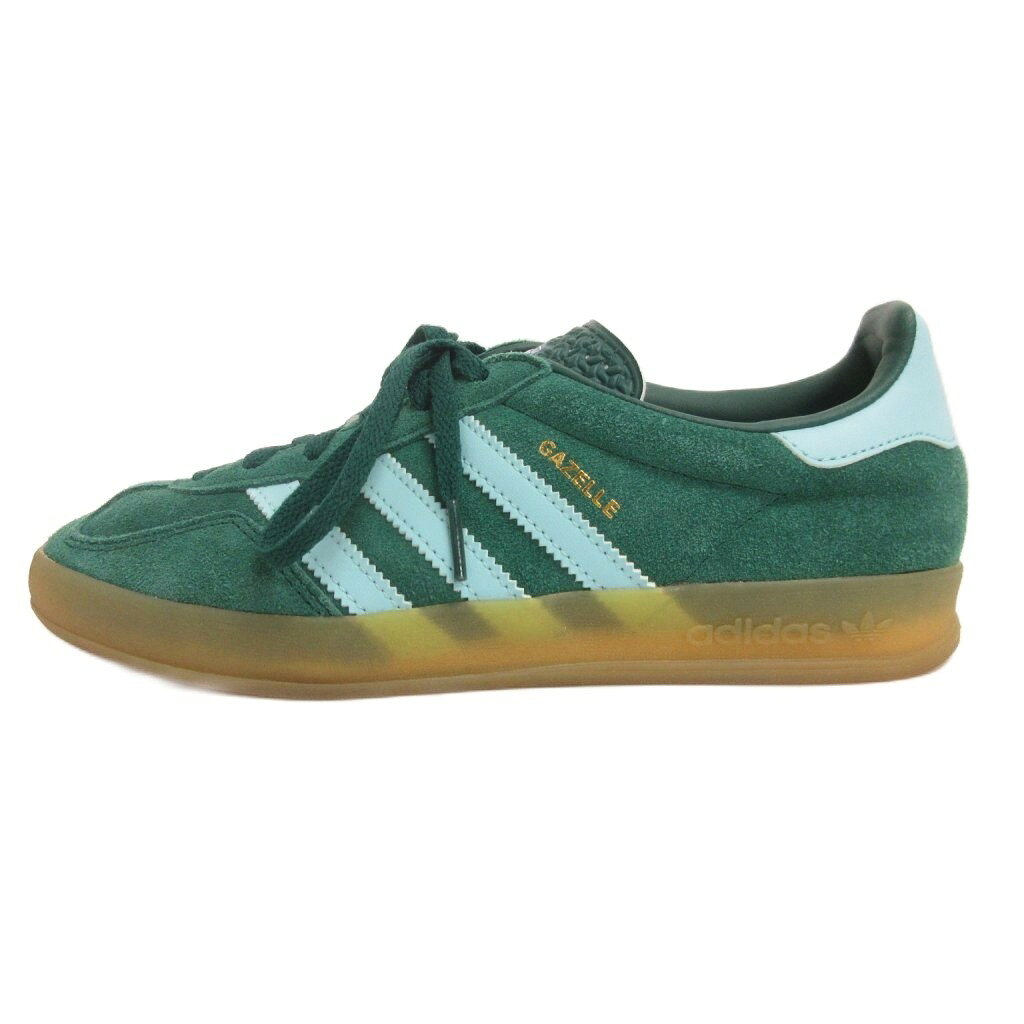 アディダス adidas ガゼル インドア GAZELLE INDOOR スニーカー シューズ スエード IG9979 24cm 緑 グリーン レディース 260904