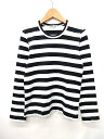 コムデギャルソン COMME des GARCONS カットソー Tシャツ 長袖 ボーダー 白 黒 S レディース 【中古】【ベクトル 古着】 170512 ブランド古着ベクトルプレミアム店