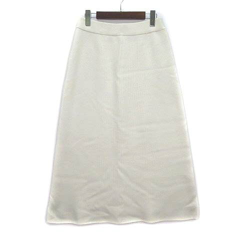 【中古】自由区 オンワード樫山 カシミヤ混 ウール リブ ニット ロング スカート ホワイト 白 38 レディース 【ベクトル 古着】 230907 auc-vector-21277104 ブランド古着の買取販売ベクトル パッケージ画像