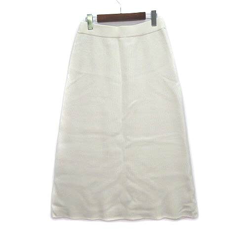 【中古】自由区 オンワード樫山 カシミヤ混 ウール リブ ニット ロング スカート ホワイト 白 38 レディース 【ベクトル 古着】 230907 auc-vector-21277104 ブランド古着の買取販売ベクトル サンプル画像2