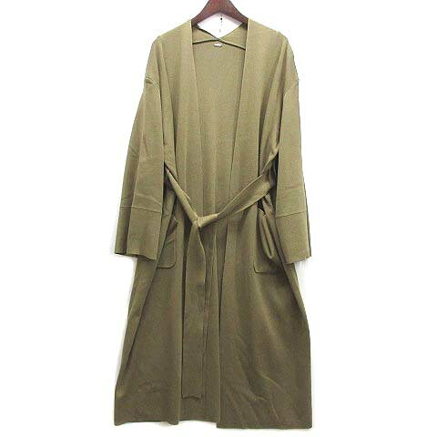 【中古】ミラオーウェン Mila Owen ベルト付き ニット ガウン ロング カーディガン 2020AW カーキ 0 09WND204151 レディース 【ベクトル 古着】 240115 auc-vector-21277653 ブランド古着の買取販売ベクトル パッケージ画像