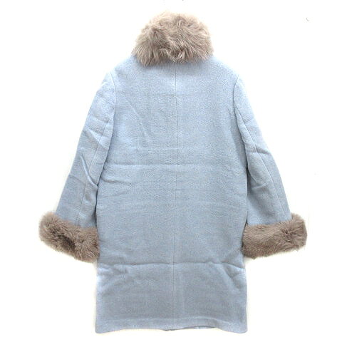 【中古】ナノユニバース nano universe フォックスファー 5way コート ノーカラー サックス ブルー 36 NL82COT012MY 美品 レディース 【ベクトル 古着】 241224 auc-vector-21278118 ブランド古着の買取販売ベクトル サンプル画像2
