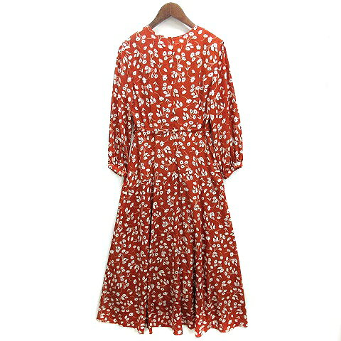 【中古】ミラオーウェン Mila Owen フラワー 花柄 カシュクール ワンピース ロング リボン ブラウン 茶 0 09WF0191039 レディース 【ベクトル 古着】 250304 auc-vector-21277053 ブランド古着の買取販売ベクトル サンプル画像2