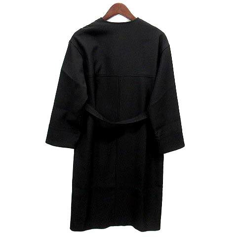【中古】ナノユニバース nano universe LB.03 シングル ライト コート ノーカラー ベルト ガウン ロング ブラック 黒 1 レディース 【ベクトル 古着】 251028 auc-vector-21278292 ブランド古着の買取販売ベクトル サンプル画像2