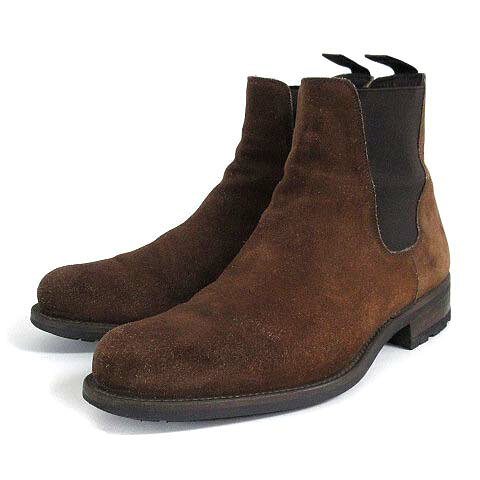 【中古】マグナーニ MAGNANNI スエード サイドゴア ブーツ DELAVE 17430 ブラウン 39 約24.5cm メンズ 【ベクトル 古着】 260123