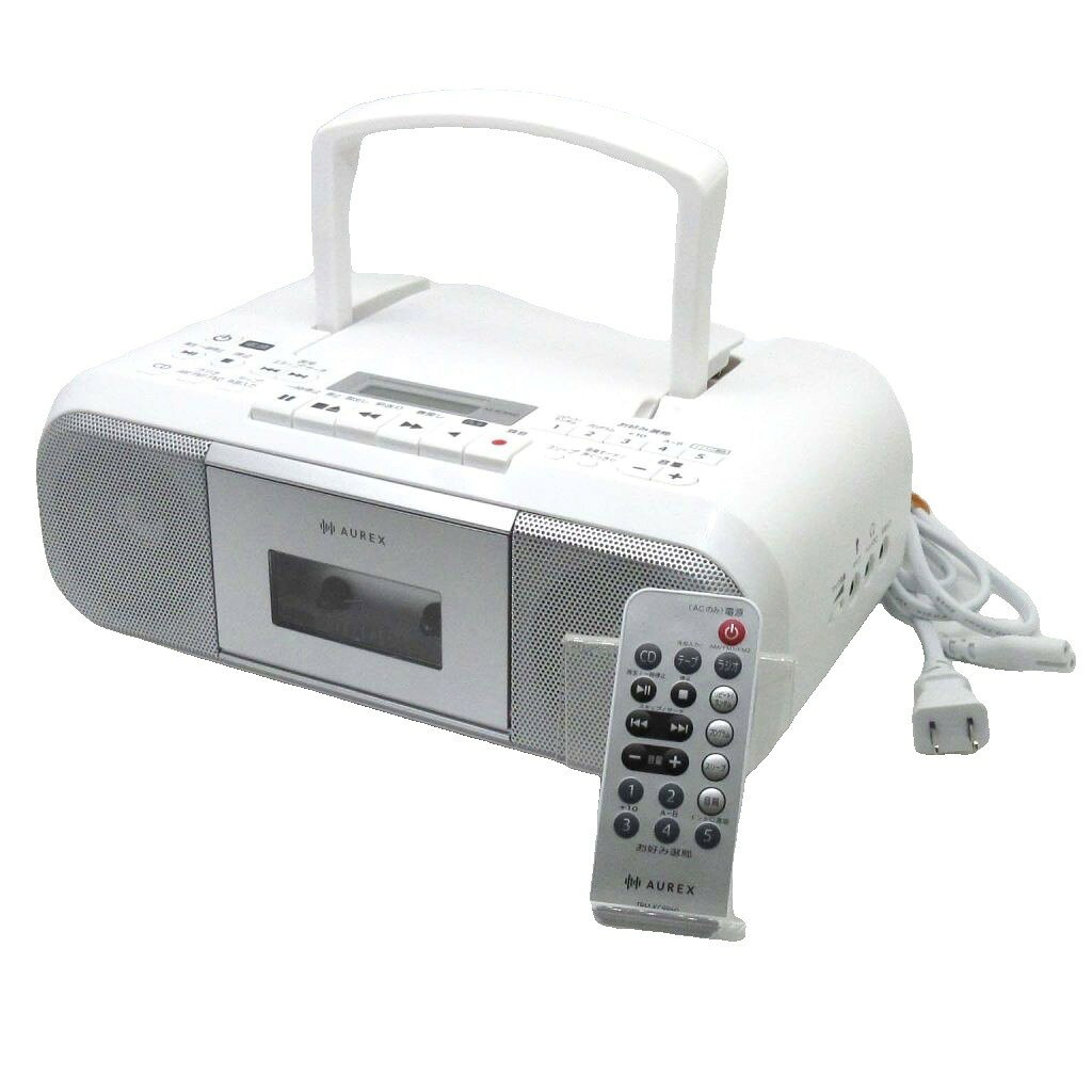 【中古】東芝 AUREX AX-KCRR60 CDラジカセ ラジオ カセット レコーダー ワイドFM シルバー ホワイト 2026年製 【ベクトル 古着】 260902表記サイズ最大外径寸法 幅301mm×高さ115mm×216mm (突起物含む)実寸サイズ---　色ホワイト×シルバー状態多少の使用感はありますが、目立ったダメージはなく、問題なくご使用いただける商品です。 ※あくまでも中古品ですので掲載写真や記載内容をご確認いただき、ご理解の上ご購入ください。付属品・本体 ・リモコン ・電源コード ・取扱説明書備考届出事業者名：東芝ライフスタイル株式会社 PSマークの種類：PSEマーク商品のお問い合わせの回答を休止しております。＊各商品ページの商品詳細等をご確認の上ご購入ください。【中古】東芝 AUREX AX-KCRR60 CDラジカセ ラジオ カセット レコーダー ワイドFM シルバー ホワイト 2026年製 【ベクトル 古着】 260902状態ランク　”AB”詳細については、下記および「状態ランクについて」ページをご覧ください。未使用・新品の商品ほぼ新品同様の商品使用感が少なく、かなり状態の良い商品使用感はあるが、傷や汚れの少ない商品使用感の他、傷や汚れが見られる商品かなり大きな傷みがある難あり商品※S〜CランクはUSED品となりますので、使用感をご理解の上でご入札下さい。状態ランクについてinformation表記サイズ最大外径寸法 幅301mm×高さ115mm×216mm (突起物含む)実寸サイズ---　色ホワイト×シルバー状態多少の使用感はありますが、目立ったダメージはなく、問題なくご使用いただける商品です。 ※あくまでも中古品ですので掲載写真や記載内容をご確認いただき、ご理解の上ご購入ください。付属品・本体 ・リモコン ・電源コード ・取扱説明書備考届出事業者名：東芝ライフスタイル株式会社 PSマークの種類：PSEマーク商品のお問い合わせの回答を休止しております。＊各商品ページの商品詳細等をご確認の上ご購入ください。本商品は一点物です他サイトや店舗にて販売している商品です。多少のお時間差にて欠品になることもございます。予めご了承頂ますようお願い致します。ベクトル・サイズガイドはこちらこの商品と同じブランドの商品を見る