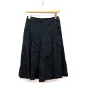 エポカ EPOCA ガウチョパンツ 麻混 紺 40 ※RH180109 レディース 【中古】【ベクトル 古着】 180109 ブランド古着ベクトルプレミアム店