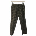 【中古】ブランバスク blanc basque パンツ スラックス 迷彩 カモフラ 38 カーキ /NY メンズ 【ベクトル 古着】 241022