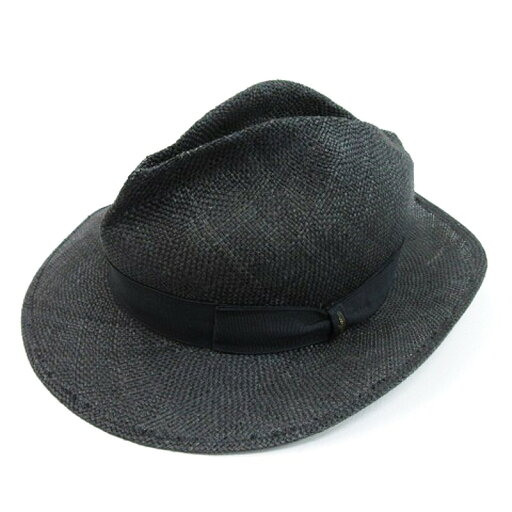 【中古】ボルサリーノ Borsalino 麦わら帽子 ハット 中折 ネイビー 250128E メンズ 【ベクトル 古着】 250128 【中古】ボルサリーノ Borsalino 麦わら帽子 ハット 中折 ネイビー 250128E メンズ 【ベクトル 古着】 250128