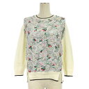 【中古】イエナ IENA ニット セーター 長袖 切替 花柄 ホワイト 250121E レディース 【ベクトル 古着】 250121(4)