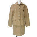 【中古】23区 オンワード樫山 セットアップ ウール ジャケット スカート ひざ丈 タイト 40 L相当 茶 ブラウン X レディース 【ベクトル 古着】 25...