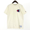 【中古】チャンピオン CHAMPION Tシャツ カットソー 半袖 ロゴ ホワイト L ■GY28 メンズ 【ベクトル 古着】 250216
