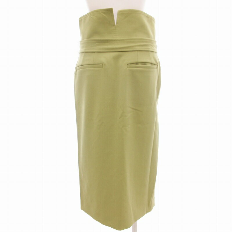 【中古】アダムエロペ Adam et Rope' タイトスカート スリット ひざ丈 36 緑 グリーン /TG ■GY03 レディース 【ベクトル 古着】 250304