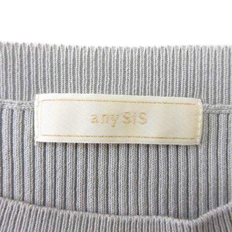 【中古】エニィスィス エニシス anySiS ワンピース 長袖 切替 2 グレー 250401E レディース 【ベクトル 古着】 250401