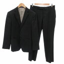 【中古】パーフェクトスーツファクトリー P.S.FA 美品 Tollegno 1900 セットアップ スーツ ビジネス ジャケット パンツ チェック ウール 2...