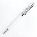 【中古】スワロフスキー SWAROVSKI クリスタル ボールペン ツイスト式 回転式 ホワイト その他 【ベクトル 古着】 250426