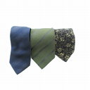 【中古】サルヴァトーレフェラガモ Salvatore Ferragamo ネクタイ 3本セット ストライプ 総柄 絹 シルク 紺 黒 緑 /JS ■GY14 メ...