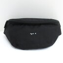 【中古】アニエスベー agnes b. ナイロン ボディバッグ ウエストバッグ ブラック ■GY14 レディース 【ベクトル 古着】 250416