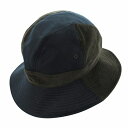 【中古】カシラ CA4LA バケットハット 帽子 切替 コーデュロイ 紺 茶 ネイビー ブラウン /HO ■GY03 レディース 【ベクトル 古着】 25052...