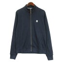 【中古】フットジョイ FootJoy FJ ジャージ ニット ジャケット ゴルフウェア ネイビー L 250605E メンズ 【ベクトル 古着】 250605