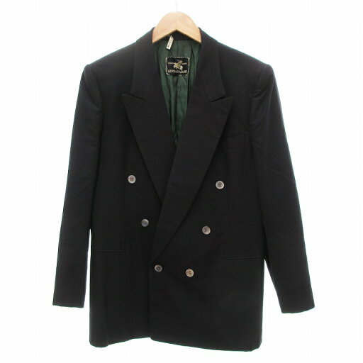 【中古】GINZA TAILOR スーツ セットアップ ジャケット ブレザー パンツ ダブル ダークネイビー /JS ■GY99 メンズ 【ベクトル 古着】 250730