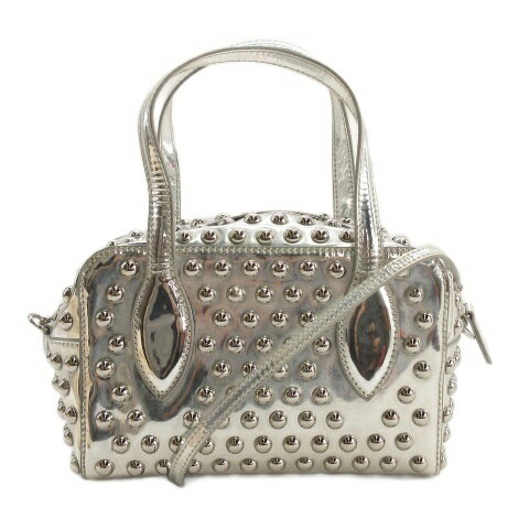 【中古】リビアナコンティ Liviana Conti スタッズ ハンドバッグ ショルダー シルバーカラー 251106E 鞄 レディース 【ベクトル 古着】 251106(4)