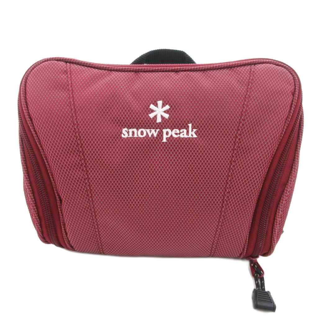 【中古】スノーピーク snowpeak アウトドアポーチ ミニバッグ ロゴ ナイロン ボルドー /JS レディース 【ベクトル 古着】 251007