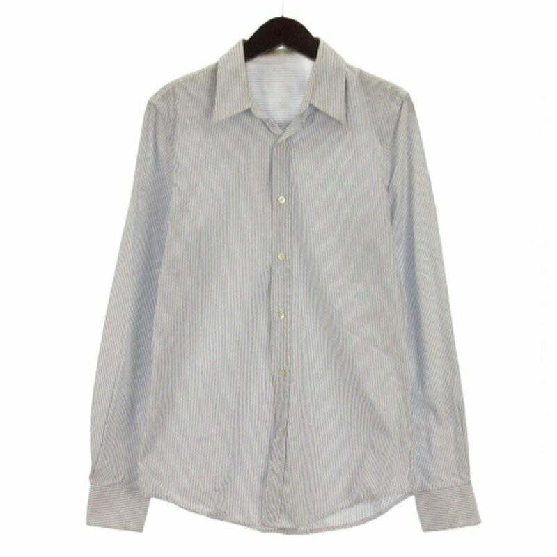 【中古】バレンシアガ BALENCIAGA ストライプ シャツ 長袖 ブルー系 M ☆AA★ メンズ 【ベクトル 古着】 251007ブランドバレンシアガ BALENCIAGA表記サイズM実寸サイズ肩幅：43cm　身幅：47.5cm　袖丈：66.5cm　着丈：75cm　　素材コットン100％色ブルー系状態この商品には下記のようなダメージがあります。 ・襟や袖口に皮脂汚れ、黄ばみあり ※全体的に中古品としての使用感と上記のようなダメージがありますが、通常使用には支障のない商品です。 掲載写真や記載内容をご確認いただき、ご理解の上ご購入ください。備考・代理店なし商品のお問い合わせの回答を休止しております。＊各商品ページの商品詳細等をご確認の上ご購入ください。【中古】バレンシアガ BALENCIAGA ストライプ シャツ 長袖 ブルー系 M ☆AA★ メンズ 【ベクトル 古着】 251007状態ランク　”B”詳細については、下記および「状態ランクについて」ページをご覧ください。未使用・新品の商品ほぼ新品同様の商品使用感が少なく、かなり状態の良い商品使用感はあるが、傷や汚れの少ない商品使用感の他、傷や汚れが見られる商品かなり大きな傷みがある難あり商品※S〜CランクはUSED品となりますので、使用感をご理解の上でご入札下さい。状態ランクについてinformationブランドバレンシアガ BALENCIAGA表記サイズM実寸サイズ肩幅：43cm　身幅：47.5cm　袖丈：66.5cm　着丈：75cm　　素材コットン100％色ブルー系状態この商品には下記のようなダメージがあります。 ・襟や袖口に皮脂汚れ、黄ばみあり ※全体的に中古品としての使用感と上記のようなダメージがありますが、通常使用には支障のない商品です。 掲載写真や記載内容をご確認いただき、ご理解の上ご購入ください。備考・代理店なし商品のお問い合わせの回答を休止しております。＊各商品ページの商品詳細等をご確認の上ご購入ください。本商品は一点物です他サイトや店舗にて販売している商品です。多少のお時間差にて欠品になることもございます。予めご了承頂ますようお願い致します。ベクトル・サイズガイドはこちらこの商品と同じブランドの商品を見る