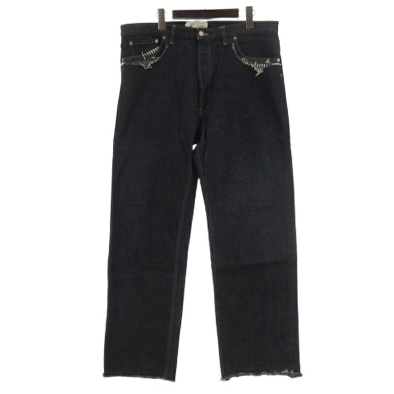 【中古】メゾンマルジェラ 10 Maison Margiela 10 カットオフ デニムパンツ ジーンズ S50LA0131 インディゴ 36 メンズ 【ベクトル 古着】 251003