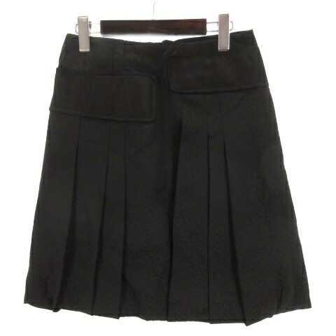 【中古】チヴィディーニ CIVIDINI バルーン タック スカート 42 ブラック 251106E ■GY43 レディース 【ベクトル 古着】 251106