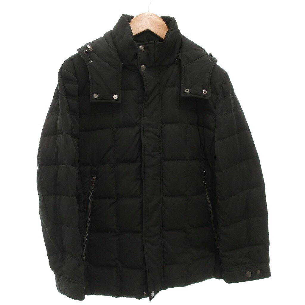 【中古】HENRI LUC CHAPUIS ダウンジャケット ブルゾン M 黒 ブラック /FF メンズ 【ベクトル 古着】 251031