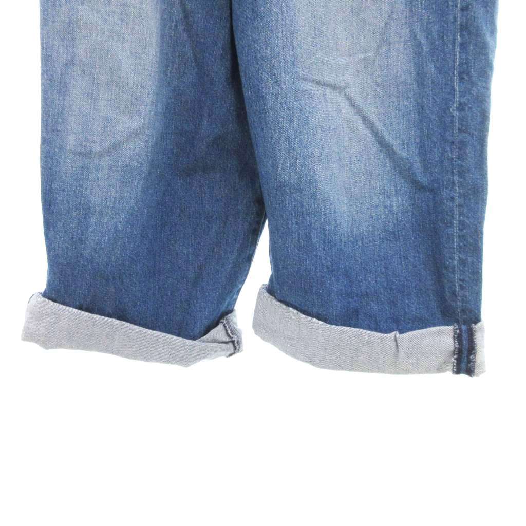 【中古】ジョンブル JOHNBULL サロペット デニムパンツ ジーンズ オーバーオール ひげ加工 ボタンフライ M インディゴブルー /JS メンズ 【ベクトル 古着】 251114