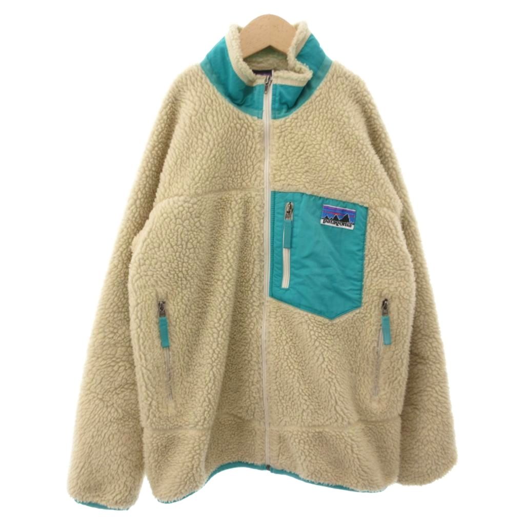 【中古】パタゴニア Patagonia RETRO-X JACKET レトロX フリース ジャケット L 12 ベージュ 65643 /IU キッズ 【ベクトル 古着】 251122