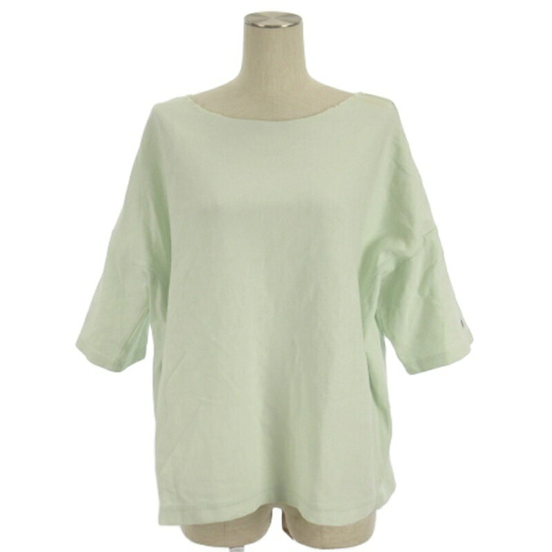 【中古】チャンピオン CHAMPION トレーナー スウェット 五分袖 グリーン系 M ■GY43 レディース 【ベクトル 古着】 251209