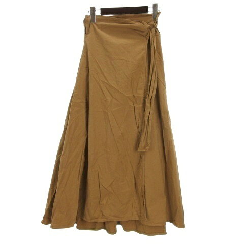 【中古】イレーヴ YLEVE ラップ スカート ロング 0 ベージュ 251128E ■GY43 レディース 【ベクトル 古着】 251128