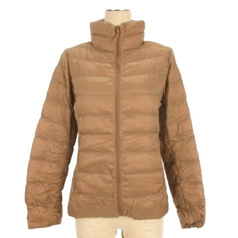 【中古】ユニクロ UNIQLO ウルトラライト ダウン ジャケット ベージュ S 260129E ■GY35 レディース 【ベクトル 古着】 260129