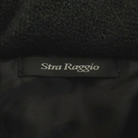 【中古】ストララッジョ Stra Raggio 中綿 ベスト 切替 4 ブラック ネイビー 260210E メンズ 【ベクトル 古着】 260210