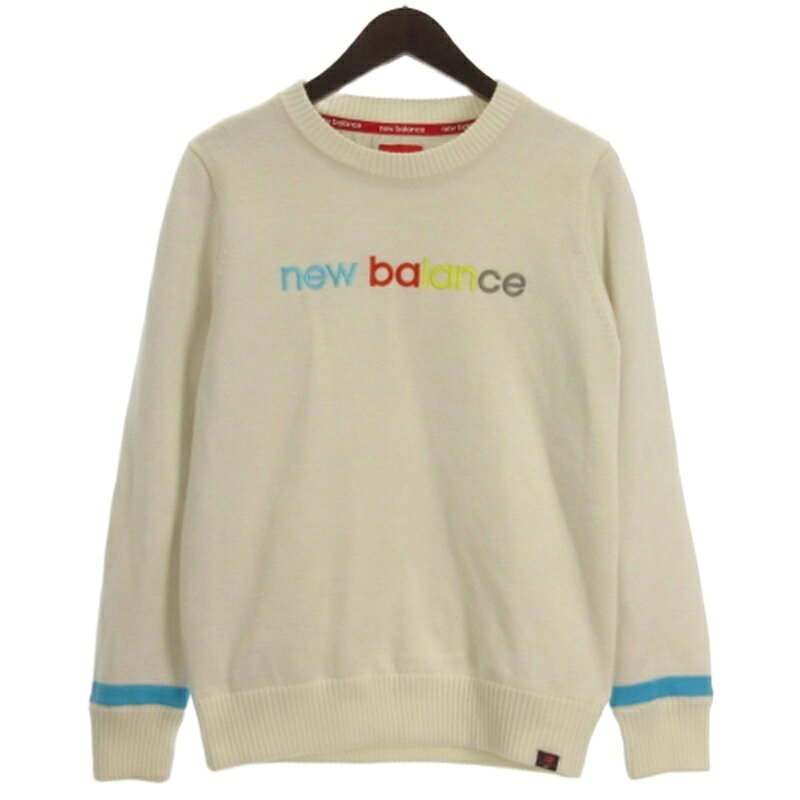 【中古】ニューバランス NEW BALANCE ロゴ ニット セーター トレーナー ゴルフウエア ホワイト 2 レディース 【ベクトル 古着】 260222ブランドニューバランス NEW BALANCE表記サイズ2実寸サイズ肩幅：38cm　身幅：46cm　着丈：61cm　袖丈：60cm　　素材アクリル58％ ポリエステル29％ ナイロン6％ アクリレート4％ 毛3％ 裏地 ナイロン色ホワイト状態・全体に薄汚れあり ※あくまでも中古品ですので掲載写真や記載内容をご確認いただき、ご理解の上ご購入ください。商品のお問い合わせの回答を休止しております。＊各商品ページの商品詳細等をご確認の上ご購入ください。【中古】ニューバランス NEW BALANCE ロゴ ニット セーター トレーナー ゴルフウエア ホワイト 2 レディース 【ベクトル 古着】 260222状態ランク　”AB”詳細については、下記および「状態ランクについて」ページをご覧ください。未使用・新品の商品ほぼ新品同様の商品使用感が少なく、かなり状態の良い商品使用感はあるが、傷や汚れの少ない商品使用感の他、傷や汚れが見られる商品かなり大きな傷みがある難あり商品※S〜CランクはUSED品となりますので、使用感をご理解の上でご入札下さい。状態ランクについてinformationブランドニューバランス NEW BALANCE表記サイズ2実寸サイズ肩幅：38cm　身幅：46cm　着丈：61cm　袖丈：60cm　　素材アクリル58％ ポリエステル29％ ナイロン6％ アクリレート4％ 毛3％ 裏地 ナイロン色ホワイト状態・全体に薄汚れあり ※あくまでも中古品ですので掲載写真や記載内容をご確認いただき、ご理解の上ご購入ください。商品のお問い合わせの回答を休止しております。＊各商品ページの商品詳細等をご確認の上ご購入ください。本商品は一点物です他サイトや店舗にて販売している商品です。多少のお時間差にて欠品になることもございます。予めご了承頂ますようお願い致します。ベクトル・サイズガイドはこちらこの商品と同じブランドの商品を見る