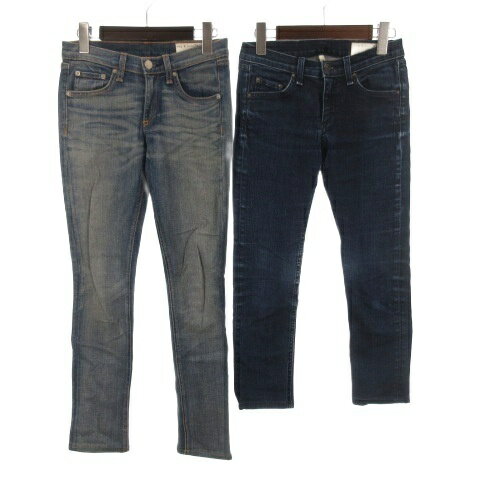 Rakuten - 【中古】ラグ&ボーン RAG&BONE デニム スキニー パンツ 2点セット ジーンズ 25 26 インディゴ 260312E ■TC レディース 【ベクトル 古着】 260312