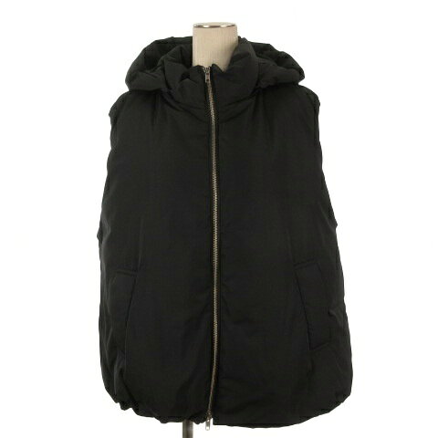 【中古】ミラオーウェン Mila Owen フード パテッドフレンチ ダウン ベスト ブラック 260407E レディース 【ベクトル 古着】 260407 auc-vector-20844089 ブランド古着の買取販売ベクトル パッケージ画像