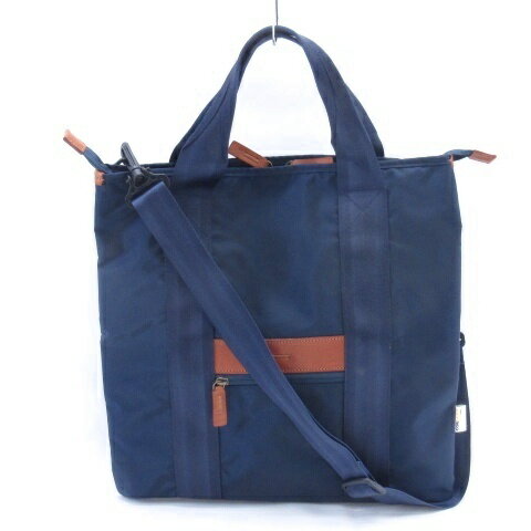 【中古】土屋鞄製造所 土屋鞄 CORDURA ECO 2wayスリムトート バッグ ショルダー ナイ ...
