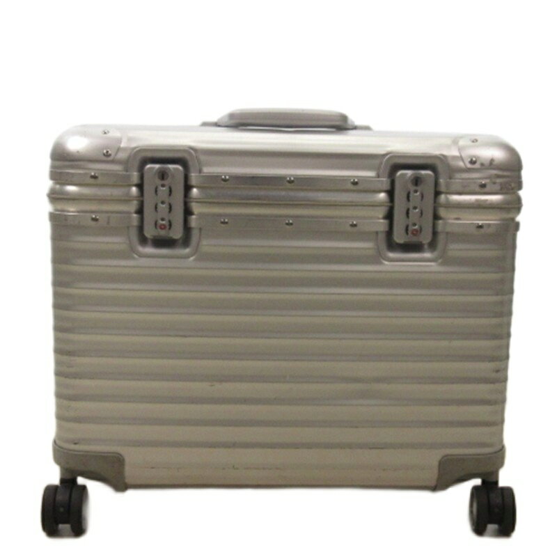 【中古】リモワ RIMOWA トパーズ パイロット スーツケース 4輪 シルバー メンズ 【ベクトル ...