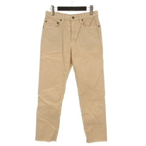 樂天商城 - 【中古】ジョンブル JOHNBULL サンプル品 コーデュロイ カットオフ パンツ アイボリー M 260424E レディース 【ベクトル 古着】 260424