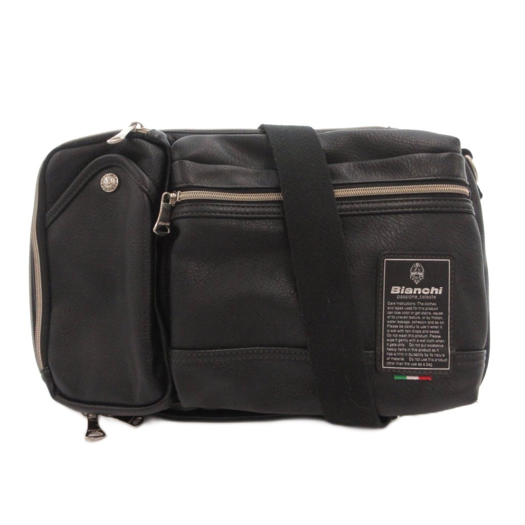【中古】ビアンキ Bianch ショルダーバッグ ハンドバッグ 2way 黒 ブラック /SX メンズ 【ベクトル 古着】 260530