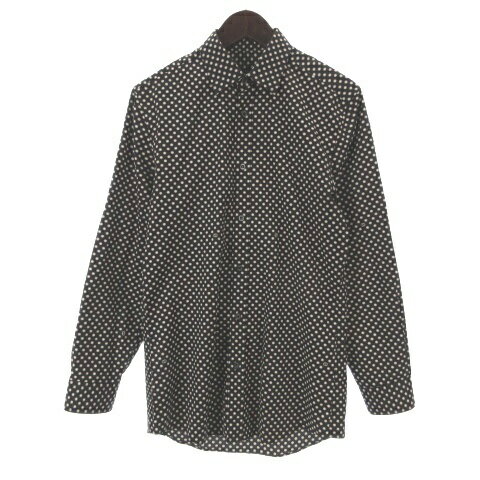 gucci///////////////\' - 【中古】グッチ GUCCI slim ドット シャツ 長袖 ストレッチ 38 ブラック ■GY47 メンズ 【ベクトル 古着】 260612