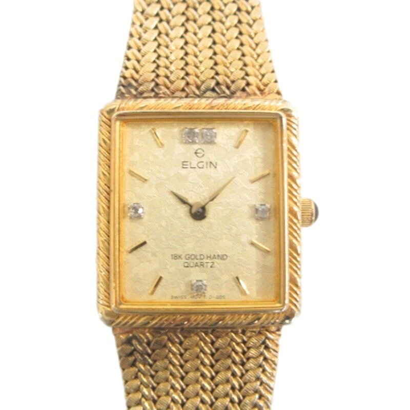 【中古】エルジン ELGIN 腕時計 FK291 18K GOLD HAND 不動品 ジャンク レディース 【ベクトル 古着】 260722ブランドエルジン ELGIN実寸サイズバンド幅：1.2cm　ケース・タテ：23mm　ケース・ヨコ（リューズは除く）：20mm　　素材18Kメッキ色ゴールドカラー状態・不動品、留め具破損、変色 上記の状態につき、ジャンク品扱いとさせていただきます。 ※ジャンク品につきましては、返品・交換・修理・動作保証は承っておりません。現状をよくご理解の上ご検討ください。付属品※付属品については詳細欄の記載があるもの又は写真に写っているものが全てになります。商品のお問い合わせの回答を休止しております。＊各商品ページの商品詳細等をご確認の上ご購入ください。【中古】エルジン ELGIN 腕時計 FK291 18K GOLD HAND 不動品 ジャンク レディース 【ベクトル 古着】 260722状態ランク　”D”詳細については、下記および「状態ランクについて」ページをご覧ください。未使用・新品の商品ほぼ新品同様の商品使用感が少なく、かなり状態の良い商品使用感はあるが、傷や汚れの少ない商品使用感の他、傷や汚れが見られる商品かなり大きな傷みがある難あり商品※S〜CランクはUSED品となりますので、使用感をご理解の上でご入札下さい。状態ランクについてinformationブランドエルジン ELGIN実寸サイズバンド幅：1.2cm　ケース・タテ：23mm　ケース・ヨコ（リューズは除く）：20mm　　素材18Kメッキ色ゴールドカラー状態・不動品、留め具破損、変色 上記の状態につき、ジャンク品扱いとさせていただきます。 ※ジャンク品につきましては、返品・交換・修理・動作保証は承っておりません。現状をよくご理解の上ご検討ください。付属品※付属品については詳細欄の記載があるもの又は写真に写っているものが全てになります。商品のお問い合わせの回答を休止しております。＊各商品ページの商品詳細等をご確認の上ご購入ください。本商品は一点物です他サイトや店舗にて販売している商品です。多少のお時間差にて欠品になることもございます。予めご了承頂ますようお願い致します。ベクトル・サイズガイドはこちらこの商品と同じブランドの商品を見る