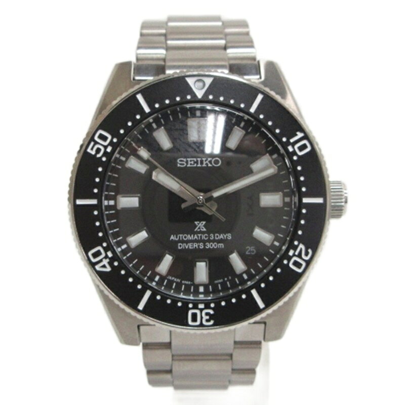 【中古】セイコー SEIKO プロスペックス PROSPEX メカニカルダイバーズ 腕時計 自動巻き 6R55-00G0 黒文字盤 メンズ 【ベクトル 古着】 260726