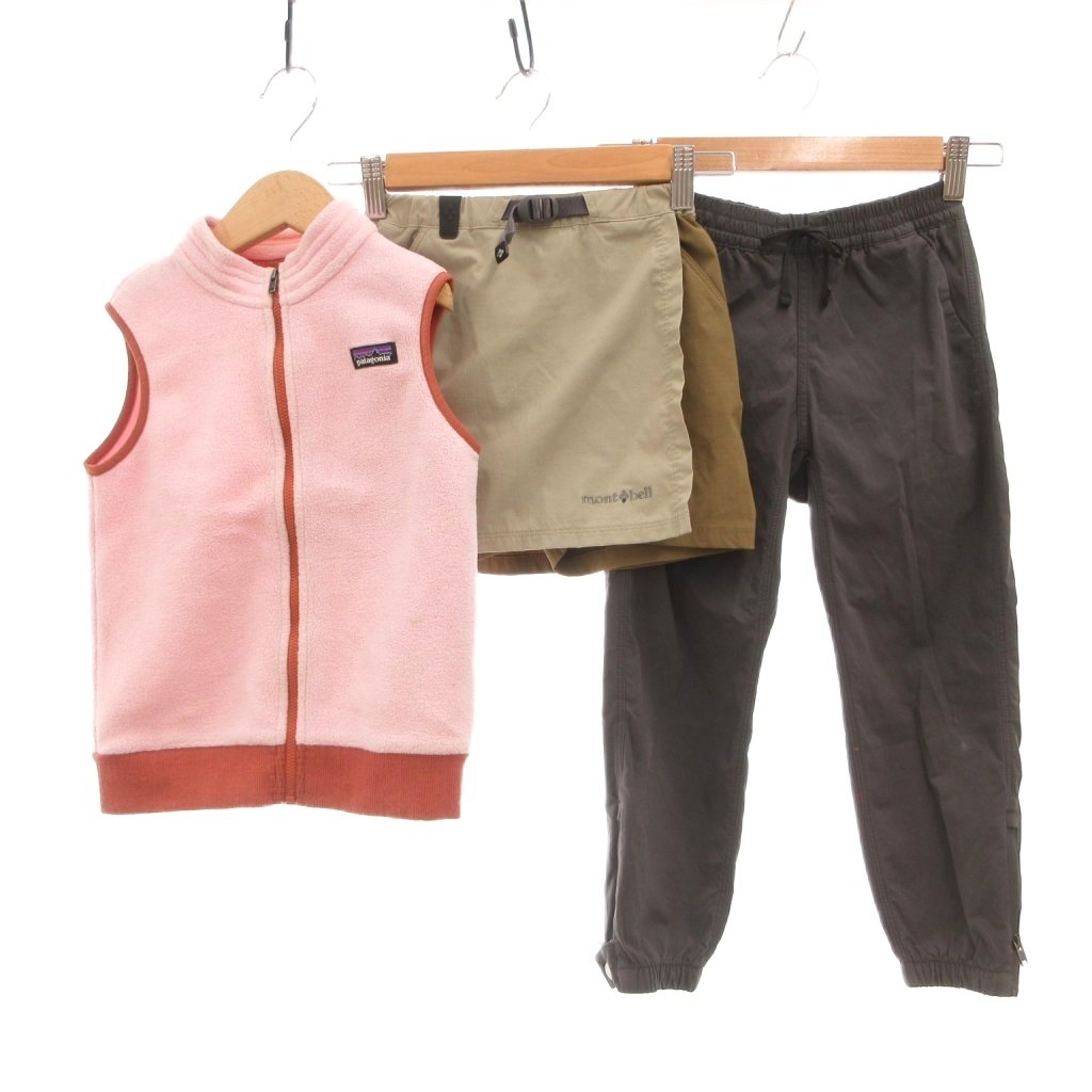 mont-bell モンベル パンツ フリース　中綿ズボン　3点セット140 楽天市場】モンベル キッズ フリース（パンツ｜キッズファッション